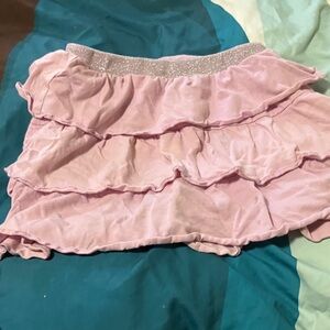 Sparkly Pink Layered Skort for Kids